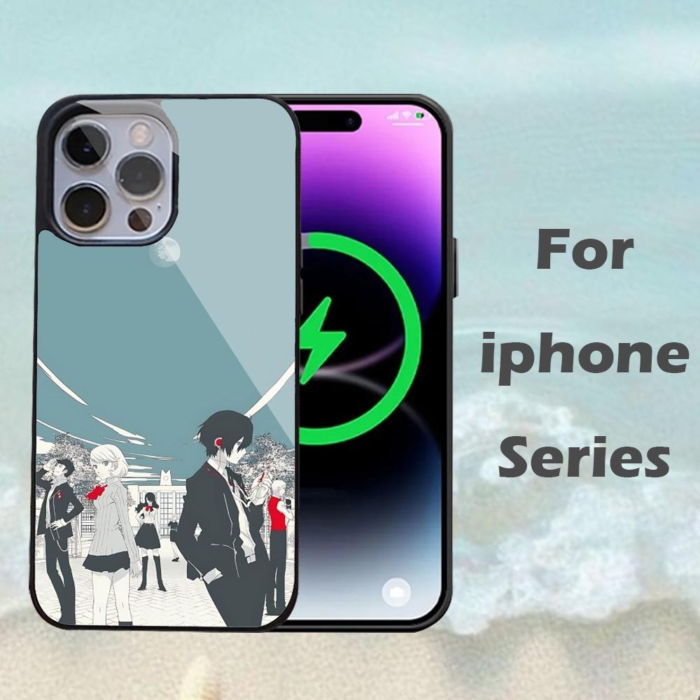 Чехол для телефона Persona 5 Аниме Для iPhone 16 15 14 13 Pro Max 11 12 Mini Зеркало Алекса Для беспроводной зарядки Magsafe Чехол