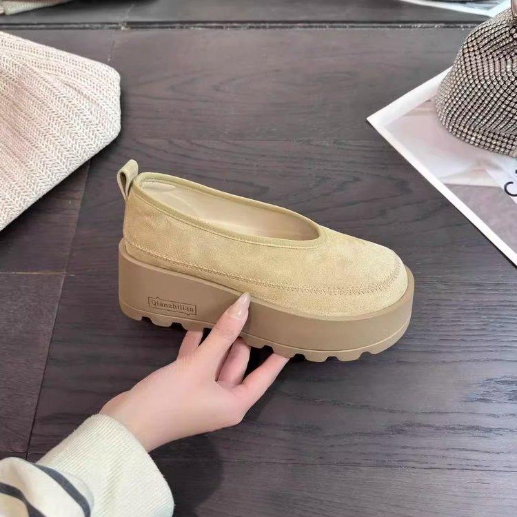 [Youshilai] Ou Ruofeng increases 6cm in spring 2025 new casual fashion platform temperament Boken women's shoes