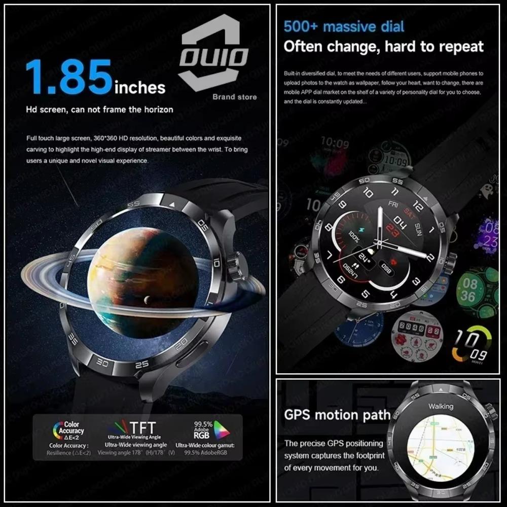 2025 Новые оригинальные умные часы PLUS AMOLED экран многофункциональный GPS компас NFC пульсометр сон BT вызов умные часы