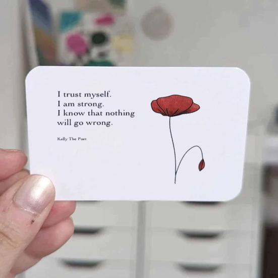 1 комплект, карманная открытка со стихами и сумкой для хранения, снятие стресса, тревога, позитивная жизненная поддержка эмоций, комплект карточек со стихами, подарок для детей и взрослых