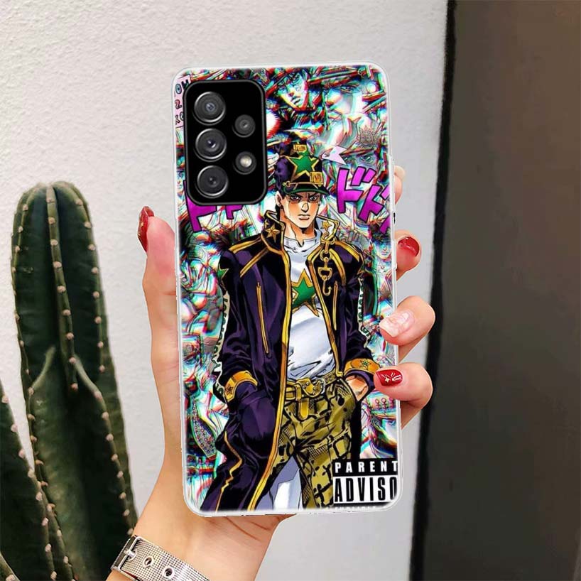 Anime JOJO Adventure Phone Case for Samsung Galaxy A52 A51 A50S A12 A22 A32 A72 A10S A30S A31 A71 Note 20 Ultra 10 Plus S10 Gala