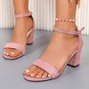 Fashion Women Sandals New Summer Fashion Elegant High Heels Sandals Women Outdoor Casual Block Heel Shoes for Women Sandalias De Mujer