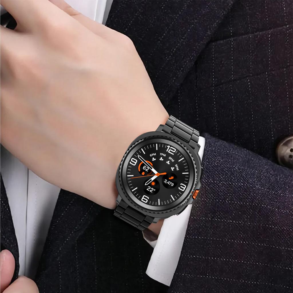 Metal Band for Samsung Galaxy Watch 8/8 Classic 40mm 44mm 46mm Stainless Steel Strap for Galaxy Watch 7 Ultra 2025 47mm Bracelet