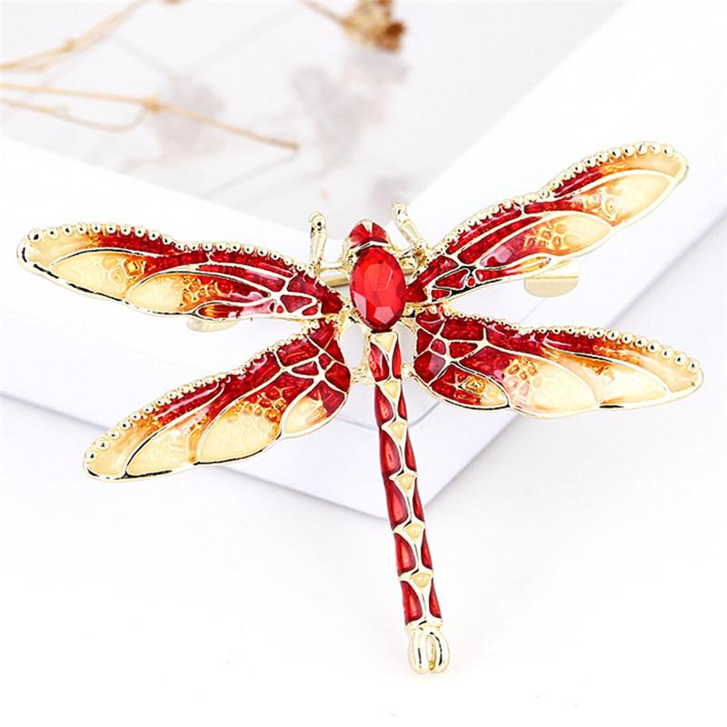 Шарм Стрекоза Животное Брошь Булавка Женский Подарок Ювелирное Изделие AVE