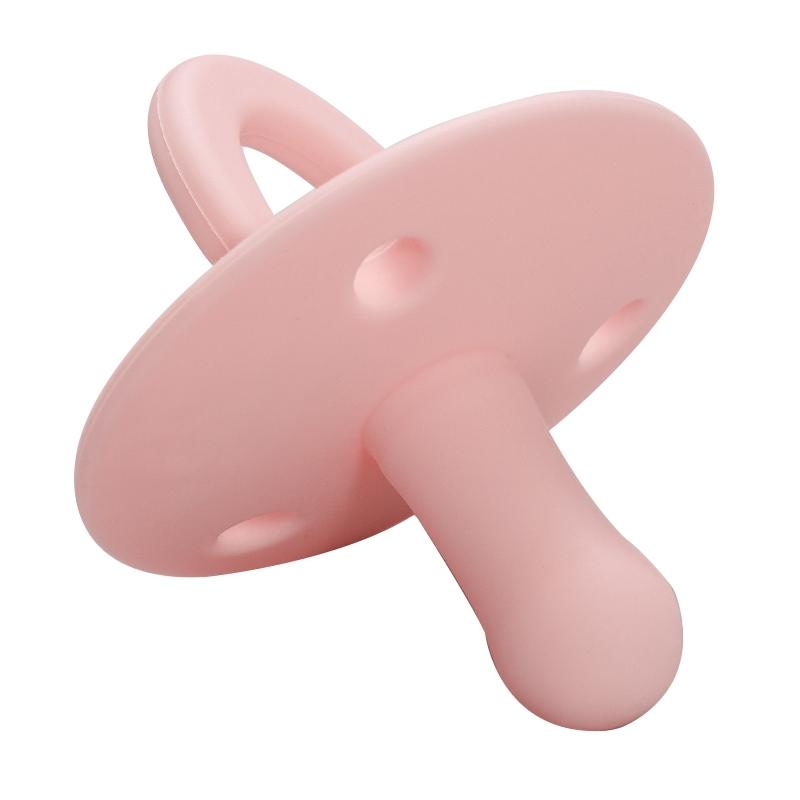 1PCS Silicone Baby Pacifier Food Grade Silicone Newborn Soother BPA Free Solid Color Dummies Silicone Nipple Baby Sutff
