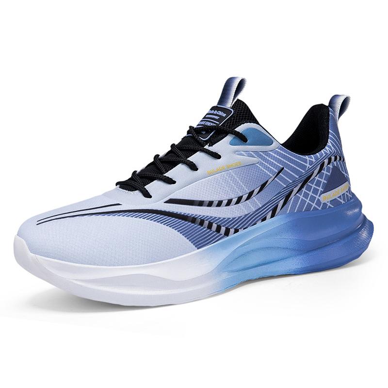 Мужские кроссовки на шнуровке, с амортизацией, противоскользящие, износостойкие, для марафона на открытом воздухе, спортивные беговые кроссовки, повседневная обувь для ходьбы для мужчин