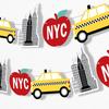 Big Dot of Happiness NYC Cityscape Garland Banner, New York City Party Decorations Banner, 30 Feet of Cord, 15 Double-Sided Big Apple, Taxi,