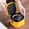 Travel Tea Set Camping Portable Outdoor Tea Set Black Pottery Kuaike Cup One Pot Two Cups Storage Bag Business Gifts