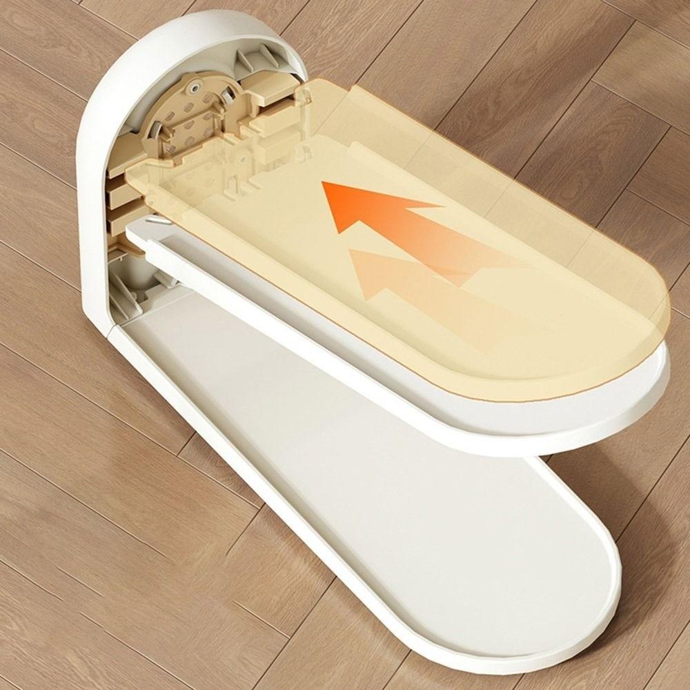 Rattan Weaving Shoes Rack Adjustable Shoes Organizer Portable Shoe Holder