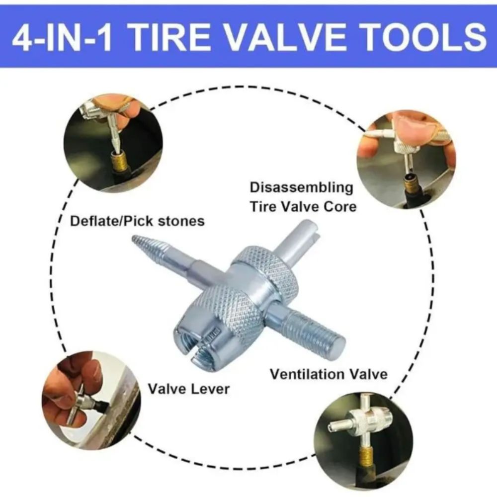 T-Hook Design Tire Valve Core Tools Tire Valve Stem Core Tool Car Tire Maintenance