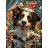 5d DIY Алмазная картина вышивка крестом Рождество щенок Алмазная вышивка животное собака мозаика полный круглый дрель домашний декор