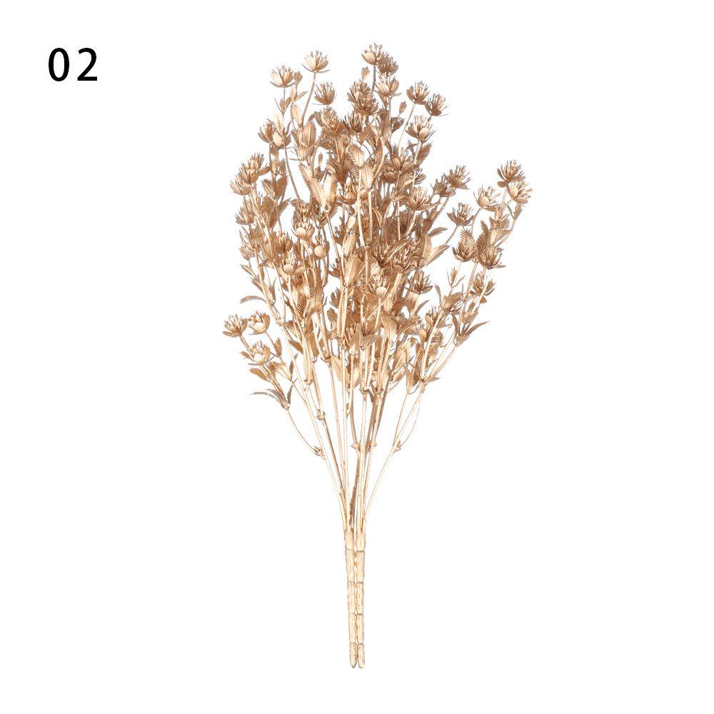 Plant Christmas Ornament Artificial Plant Gold Silver Simulation Leaf Christmas Artificial Flower
