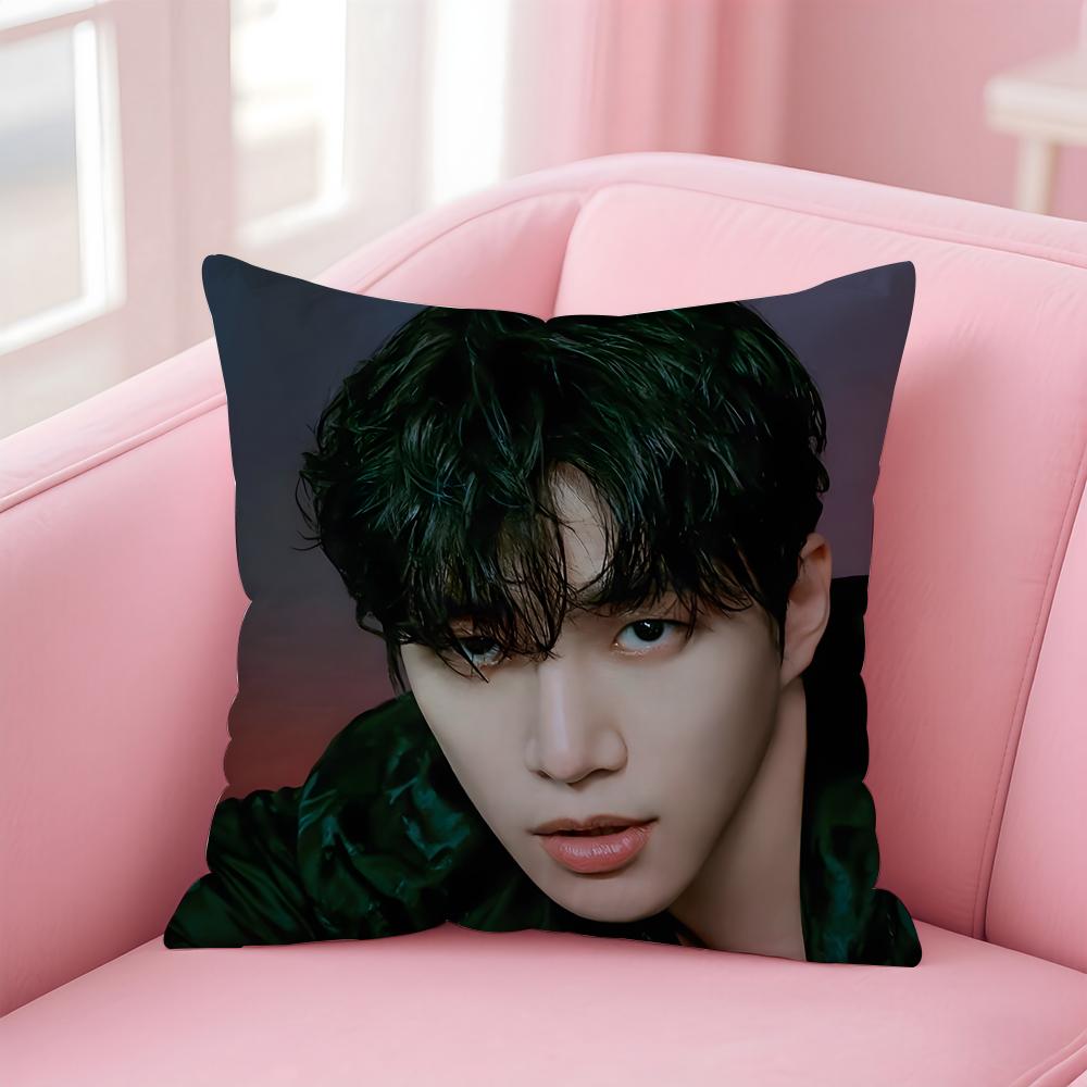 singer charismatic JJunho Cushion Cover Pillow Case Soft Skin Friendly Fabric  Concealed Zipper
