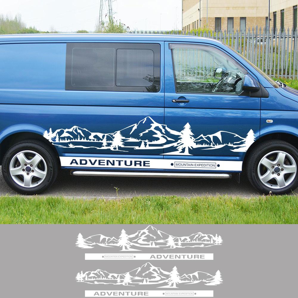 4 шт./лот наклейки для автомобиля дом на колесах кемпер фургон для Volkswagen VW Transporter T4 T5 T6 Multivan Caravelle DIY наклейки аксессуары