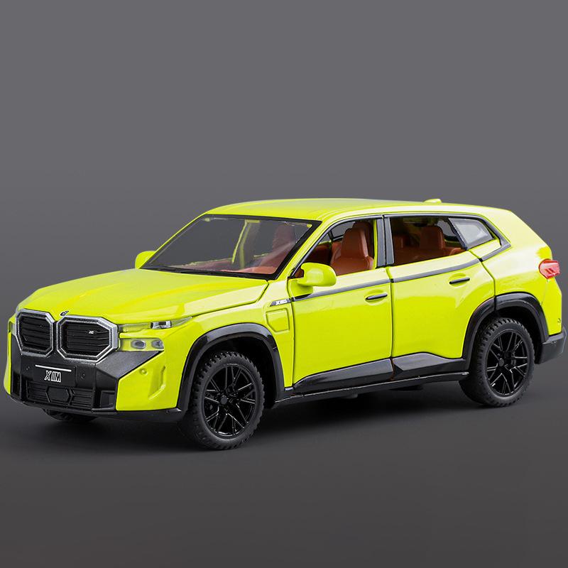 1:32 Модель спортивного автомобиля XM SUV из сплава, литье под давлением, металл, автомобиль на новой энергии, модель транспортного средства, имитация звука и света, детский игрушечный подарок