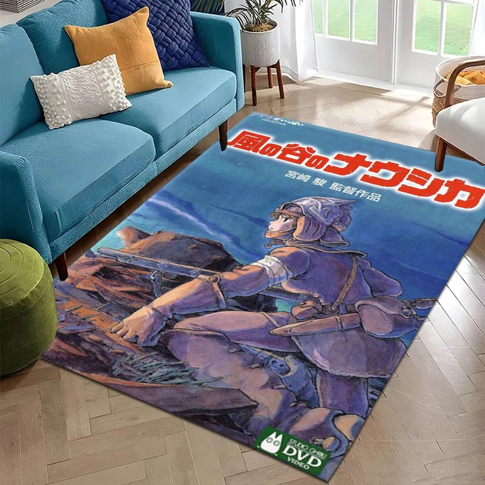 3D N-NausicaaS To V-Valley Anime Carpet Rug for Art Living Room Decor Sofa Home Bedroom Gifts Fans Area Rug Non-slip Floor Mat
