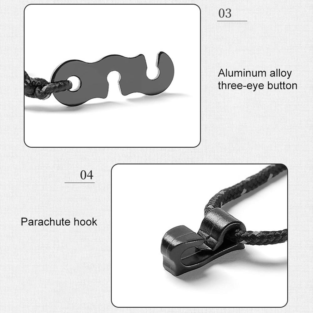 3M Кемпинговая эластичная бельевая веревка с 12 зажимами, ветрозащитная дорожная бельевая веревка, нескользящая эластичная веревка для сушки белья