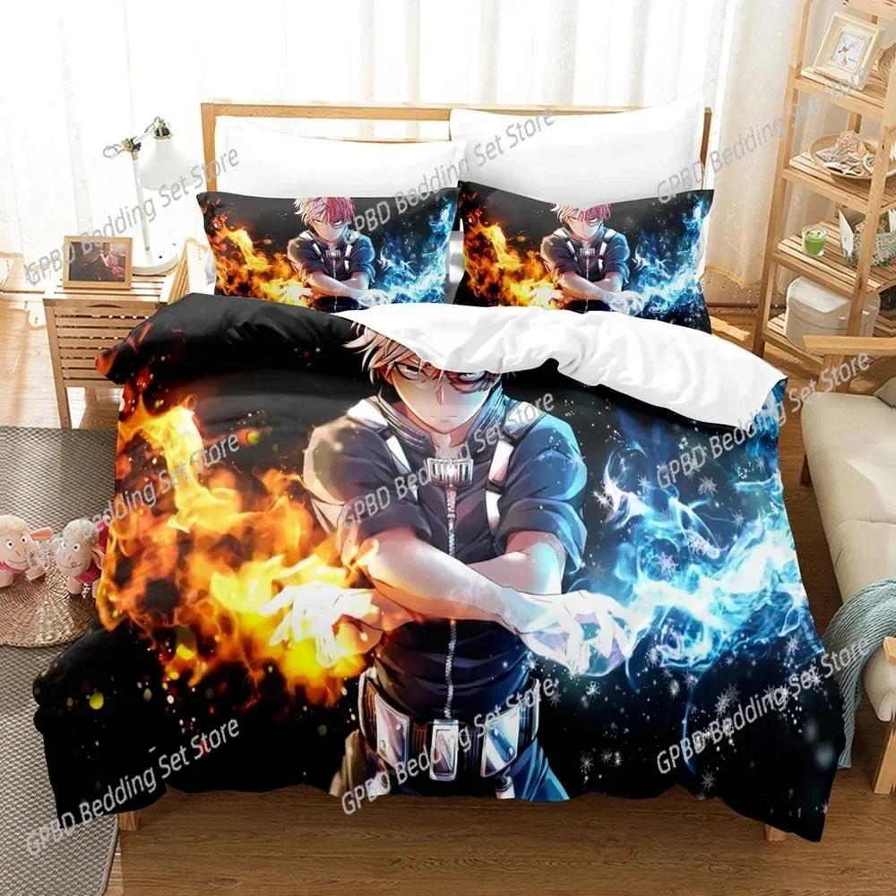 Роскошный Новый 3D-принт My hero academia Комплект постельного белья Односпальный Twin Full Queen King Размер Кавайный Комплект для кровати Спальня Комплекты пододеяльников