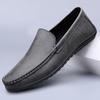 Мужские мокасины из натуральной кожи, обувь ручной работы, мокасины из мягкой кожи, сверхлегкие мужские туфли-лодочки на плоской подошве, обувь для вождения на открытом воздухе