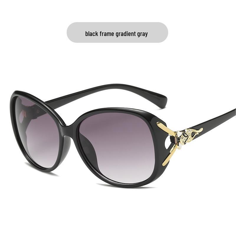 Женские Новые Модные Солнцезащитные Очки с Меняющим Цвет Головой Лисы 8842 - Крупная Оправа