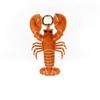 Cute Pu Crab Keychain Summer Bag Charm Multi-color Pu Leather Lobster Pendant  Bag Ornament