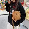 Cute Kapibara Hairy Crossbody Small Square Bag Cartoon Water Guinea Pig Girl Student Versatile Storage Shoulder Bag