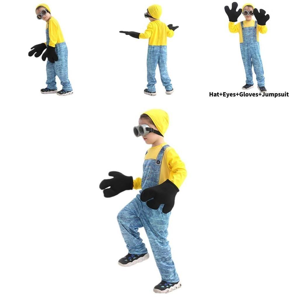 Костюм миньона для детей на Хэллоуин Гадкий я Аниме Мультфильм Косплей Костюм Сценический костюм