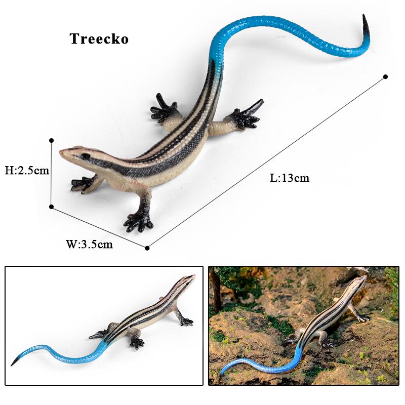 Oenux Simulation Reptile Lizard Chameleon Geckos Insect Animals Model Action Figure Collection Toys Kids Gift Home Decorations