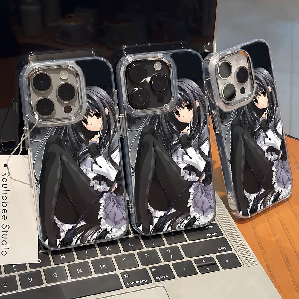 Japanese Anime Phone Case For Iphone 13 12 11 17 16 15 Pro Max 14 Plus 17Air 16E 17E Coque Phone Cover Funda Light Luxury