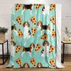 Beagles and Pizza Pattern Blanket Patterned Flannel Blanket Perfect for the Bedroom Living Room, Sofa, or a Little Nap