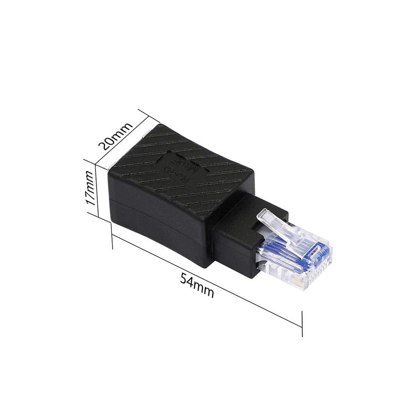 Прямоугольный адаптер Fast Ethernet Rj45 «папа-мама» Cat5/6 Ethernet Lan Extension адаптер