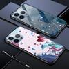 Tempered Glass Phone Case For OPPO Reno13 Reno14 Realme 11 12Pro 14 GTNeo6 C21Y C53 C75 OnePlus Nord2 NordCE3Lite Soft Edge Shockproof Smooth Shell
