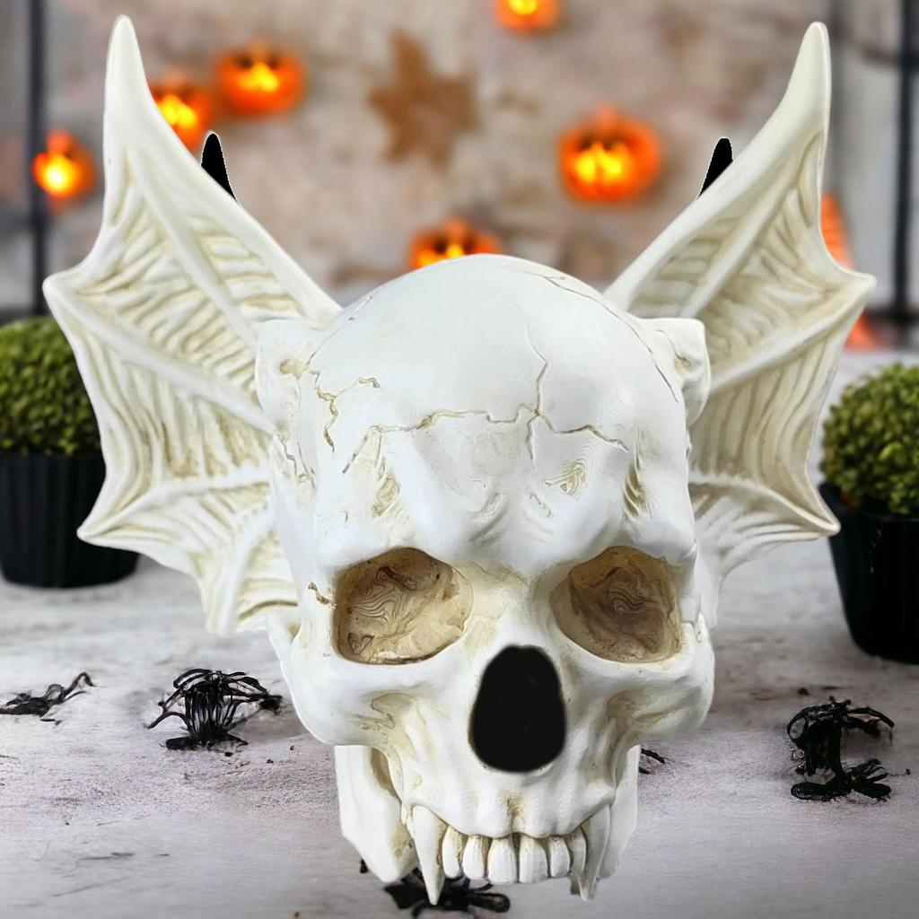 Halloween Bats Skulls Decorative Resin Ornament