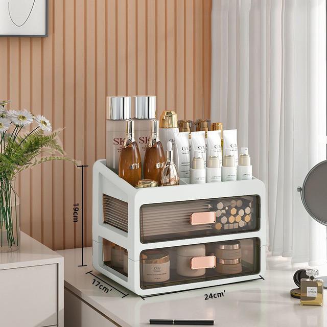 Настольный органайзер для макияжа, ящик для хранения косметики, чехол для макияжа, держатель для кистей, помада, уход за кожей, столы для макияжа