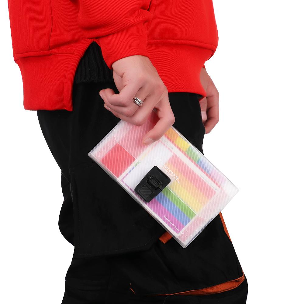 A6 School Plastic Expanding File Folder Paper Organizer 13 Pockets Document Bag