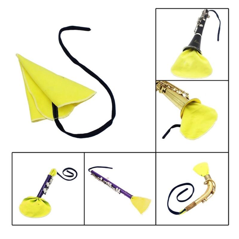 Чистящая салфетка для саксофона, внутренняя тряпка для чистки, протягиваемая салфетка для чистки инструментов, тампон для внутренней части трубки