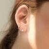 14k Daily Petite Pearl One-Touch Ring Earrings