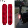 2PCS Reflective Safety Warning Strip Tape Car Door Bumper Reflector Stickers Red