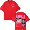 Singer KAROL G Tour 2026 Graphic T Shirt Unisex Retro Aesthetic Fashion Harajuku Cotton T-shirt Streetwear Oversized Tshirt
