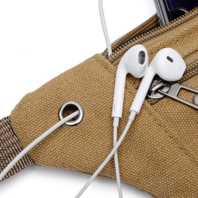 Женская и мужская поясная сумка, сумка на пояс, холст, кошелек, дорожная сумка для кемпинга и пешего туризма, сумка для телефона, монет