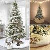"31""/36""/48"" Christmas Tree Skirt Plush Xmas Lovely Xmas Decorations Home Party Festival Round Blanket"