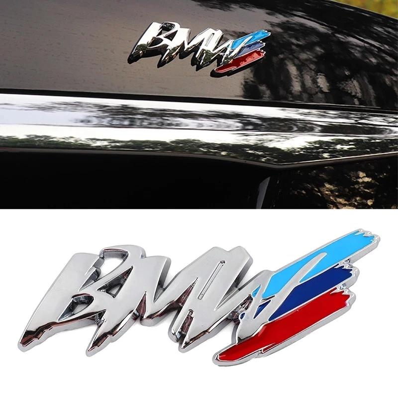 ta12For BMW G01 G02 G30 G20 E90 E91 E60 E87 E39 F10 F34 F49 F39 F26 E83 Car Styling 3D Metal Emblem Sticker Decoration Accessories