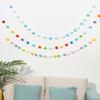 Decoration Children Room Hanging Decor Fluffy Ball Banners Felt Ball String Colorful Pompom Pendant