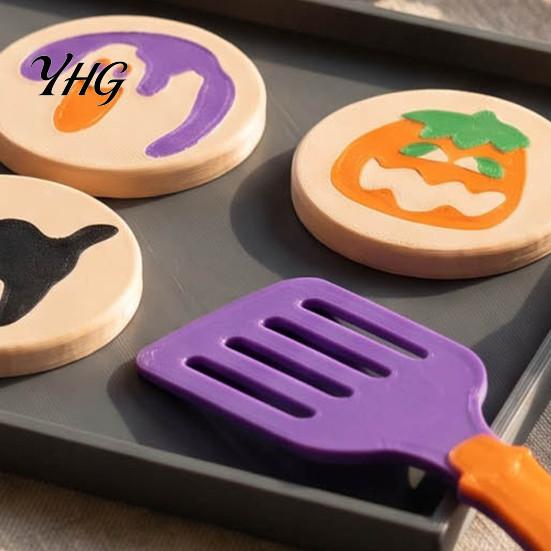 Halloween Cookie Toy Set 3D Printed Toy, Simulated Bakery Food Playset for Kids Interactive Holiday Toys Pretend Play And Seasonal Tabletop Decoration