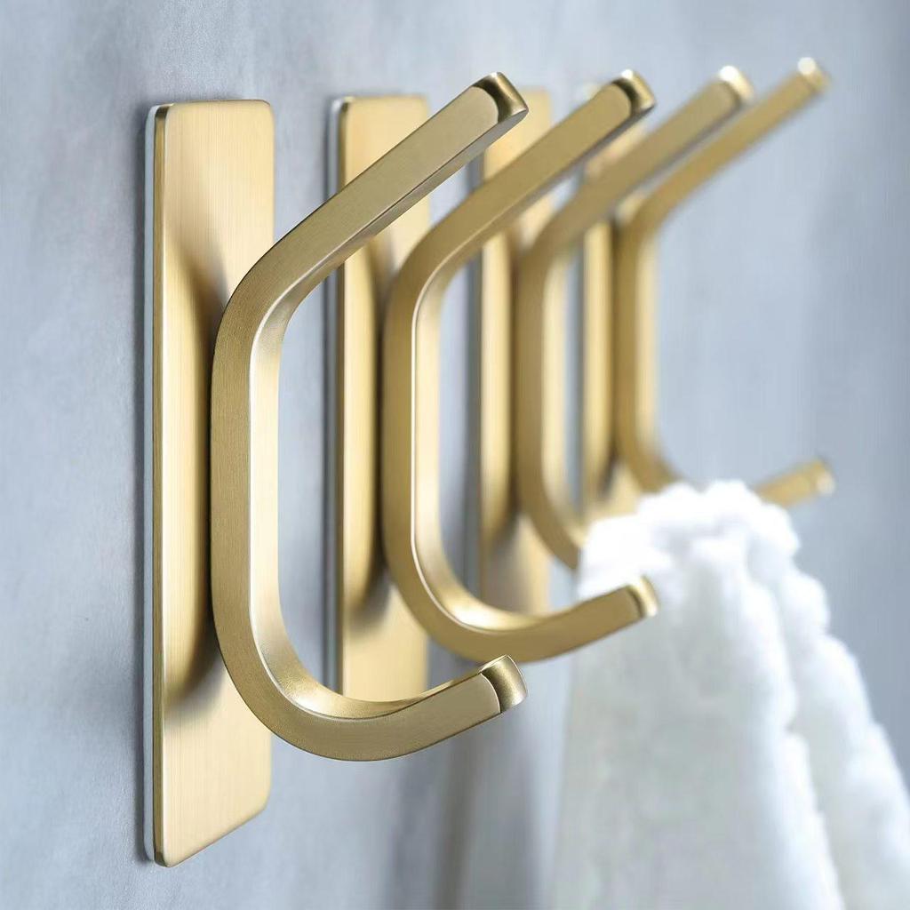 Настенные крючки для одежды для пары из нержавеющей стали, без сверления