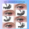 Mix Fake Eyelashes 3D Mink Lashes Fluffy Soft Wispy Eyelash Extension 4 Styles Mink False Eyelashes Makeup