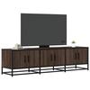 VidaXL TV Cabinet Brown Oak 150x35x41 Cm Engineered Wood and Metal, TV Stand, Hi-fi Cabinet, Entertainment Center, 848863