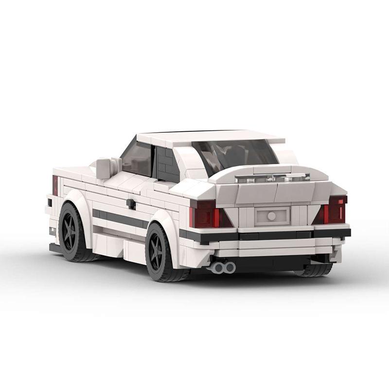 Трансграничный MOC-совместимый Lego BMW M3 E36 Конструктор - Игрушечная модель автомобиля с 8 шипами для мальчиков