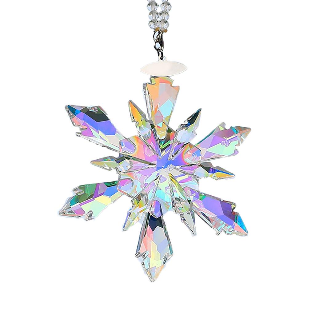 Rainbow Crystal Rainbow Catcher Crystal Snowflake Pendant