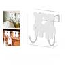 Door Iron Hooks No Drill For Cabinet Bathroom Storage Home Organization Tool